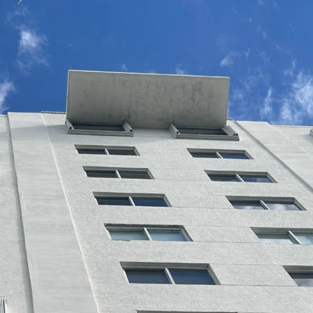 Concrete cracking on condo balcony